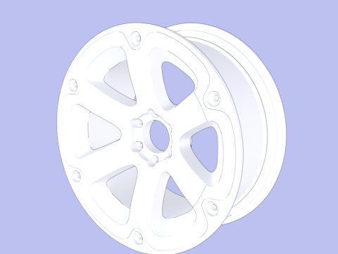 Wheel Rim 3D Model