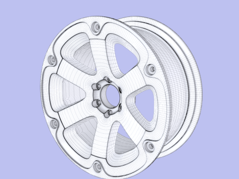 Wheel Rim 3D Model