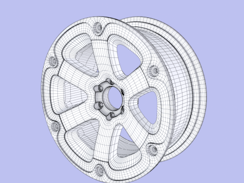 Wheel Rim 3D Model