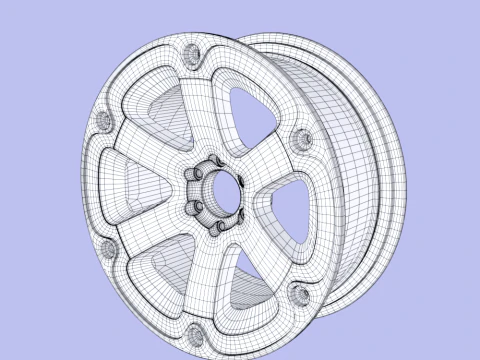 Wheel Rim 3D Model