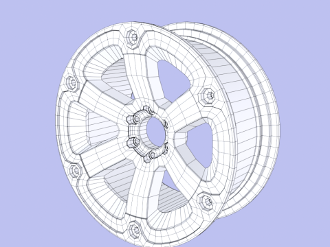 Wheel Rim 3D Model