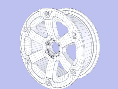 Wheel Rim 3D Model