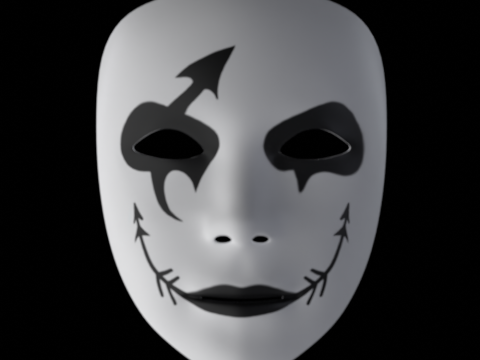 Harlequin Mask 3D 模型