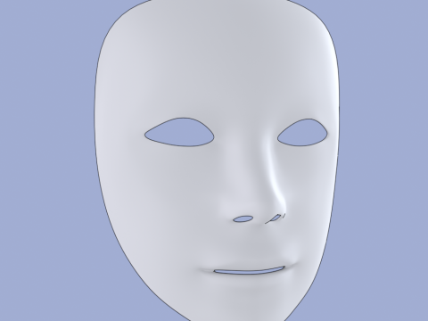 Harlequin Mask 3D 模型