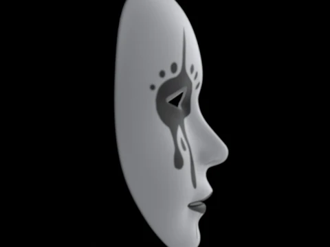 Harlequin Mask 3D Model