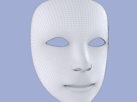Harlequin Mask 3D Model