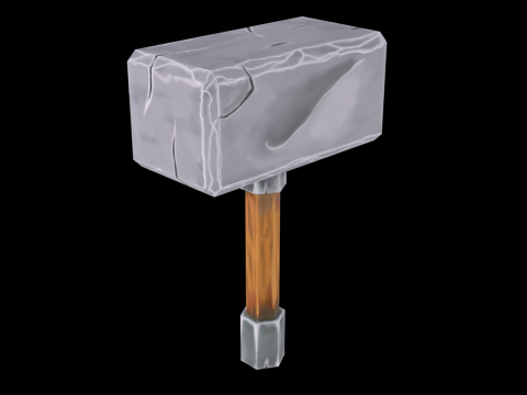 Hand Painted Hammer 3D Модель
