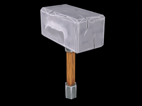 Hand Painted Hammer 3D Модель