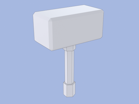 Hand Painted Hammer 3D Модель