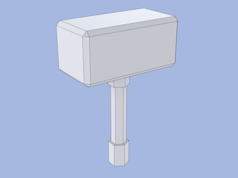 Hand Painted Hammer 3D Модель