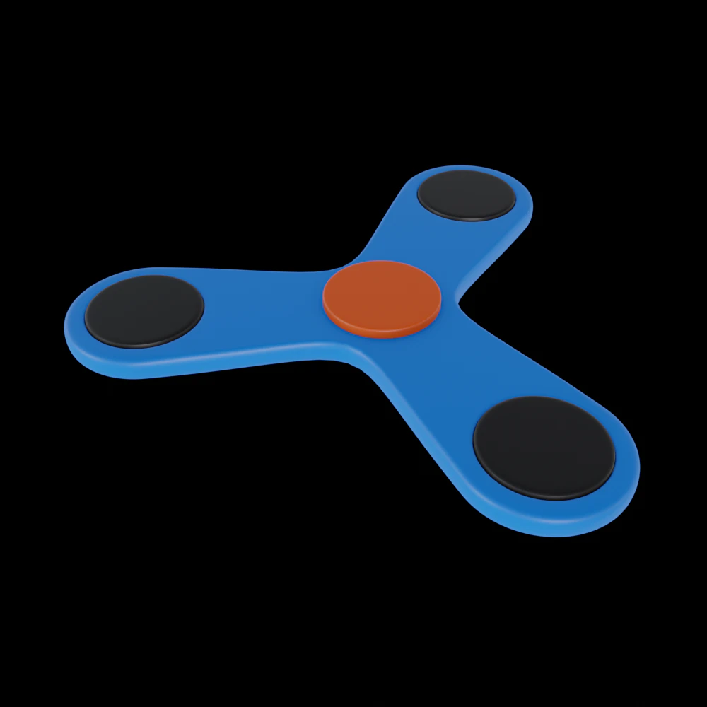 Fidget Spinner 3D Model .c4d .max .obj .3ds .fbx .stl .blend 
