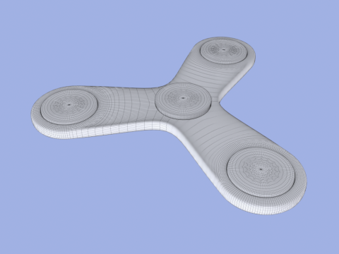 Fidget Spinner Modello 3D