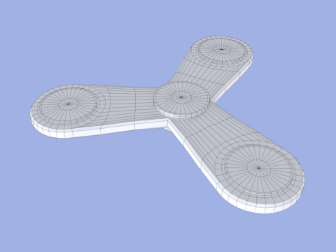 Fidget Spinner Modello 3D