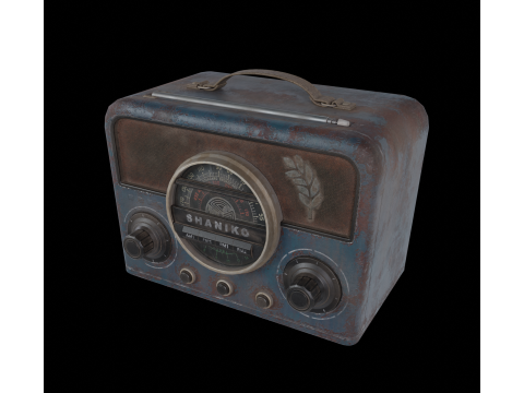Retro Radio 3D Model