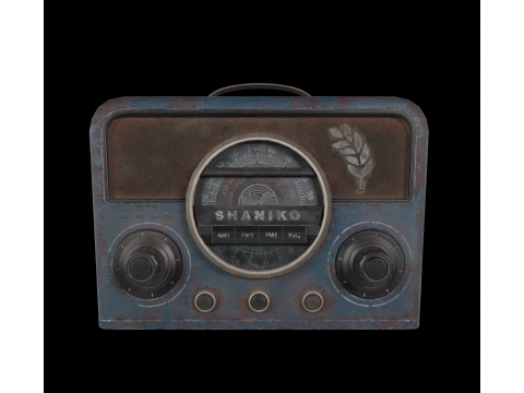 Retro Radio 3D Model
