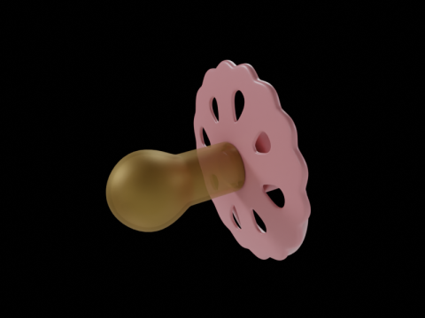 Baby-Schnuller 3D Modell