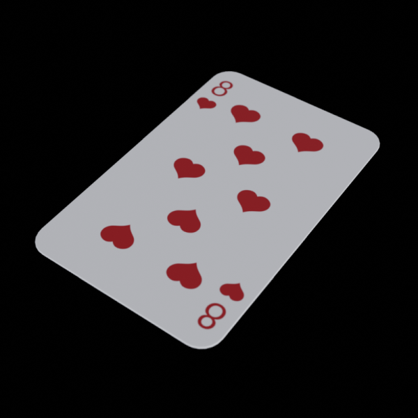 Playing Card 3D Model .c4d .max .obj .3ds .fbx .stl .blend