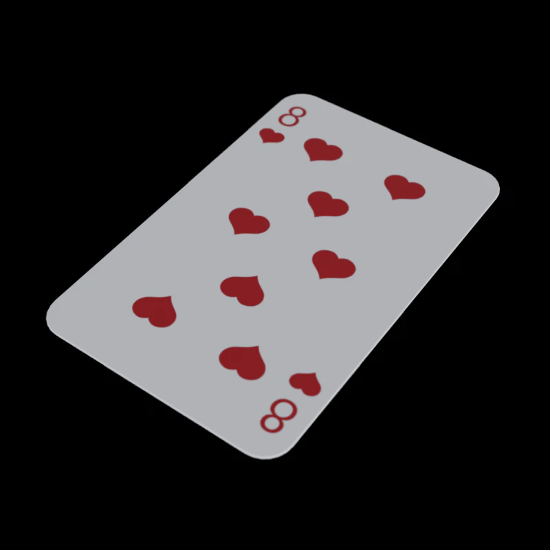 Playing Card 3D Model .c4d .max .obj .3ds .fbx .stl .blend 