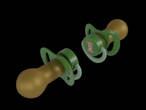 婴儿奶嘴 3D 模型