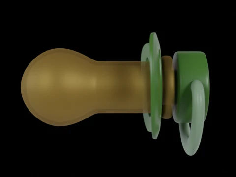 Baby Pacifier 3D Model