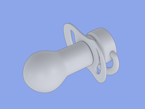 Baby Pacifier 3D Model