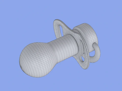 Baby Pacifier 3D Model