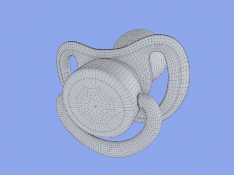 Baby Pacifier 3D Model