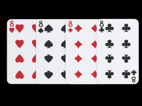 Cartes &agrave; jouer Modèle 3D