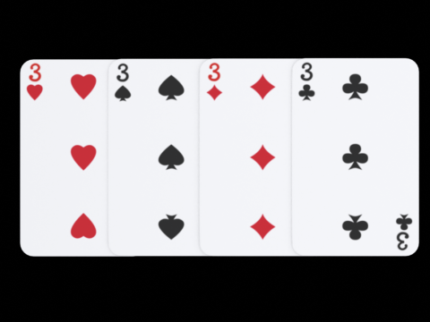 Cartes &agrave; jouer Modèle 3D