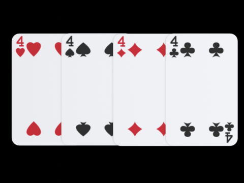 Cartes &agrave; jouer Modèle 3D