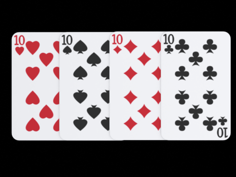 Cartes &agrave; jouer Modèle 3D