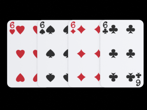 Cartes &agrave; jouer Modèle 3D