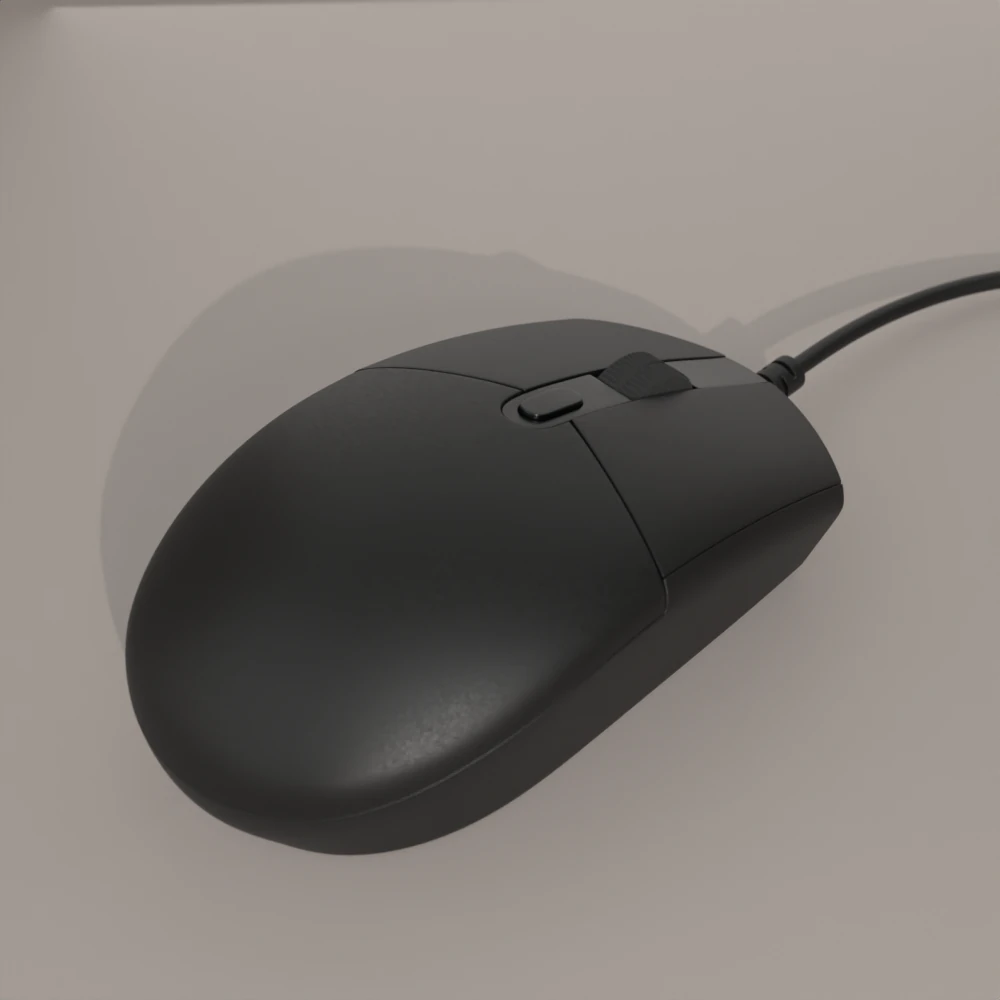 Computer Mouse 3D Model .c4d .max .obj .3ds .fbx .stl .blend 