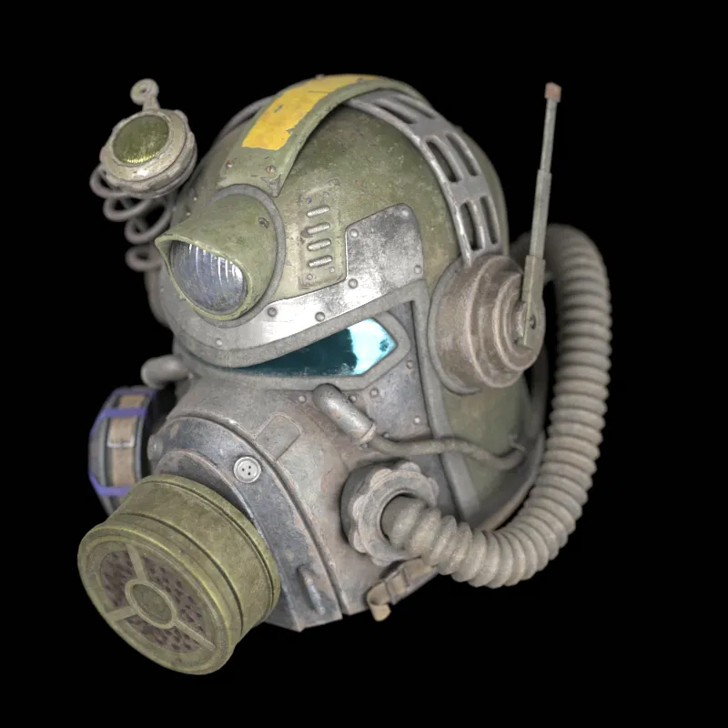 Combat Helmet 3D Model .c4d .max .obj .3ds .fbx .stl .blend