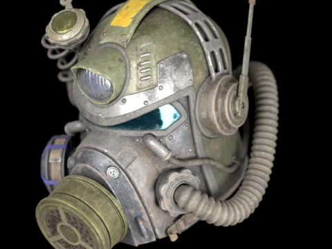 Combat Helmet 3D Model