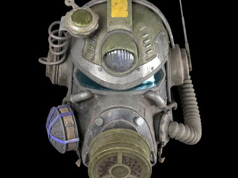 Combat Helmet 3D Model