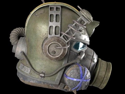 Combat Helmet 3D Model