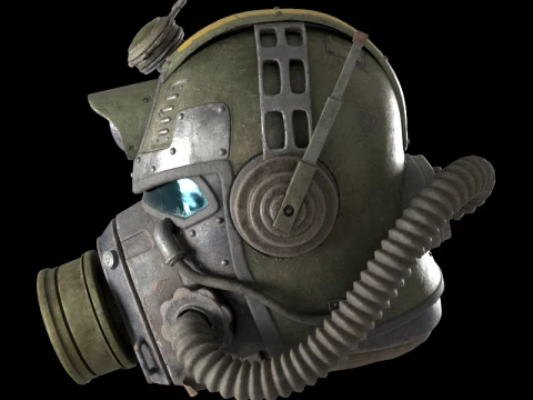 Combat Helmet 3D Model