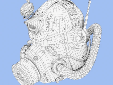 Combat Helmet 3D Model