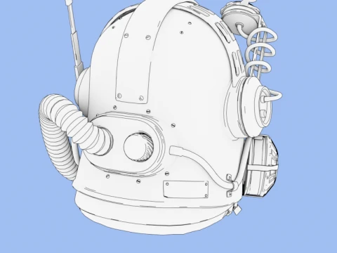 Combat Helmet 3D Model