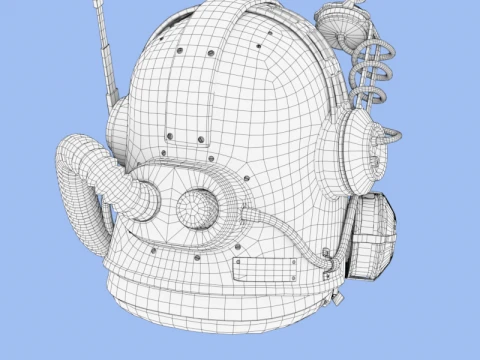 Combat Helmet 3D Model