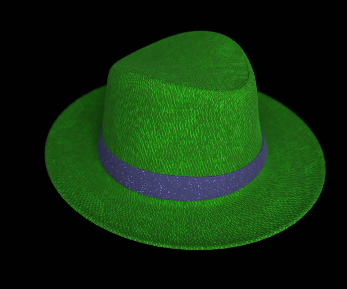 Fedora Hat 3D Model .c4d .max .obj .3ds .fbx .stl .blend 