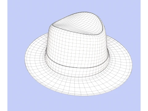 Fedora Hat 3D Model