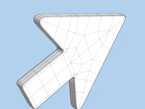 Mouse Cursor 3D Model