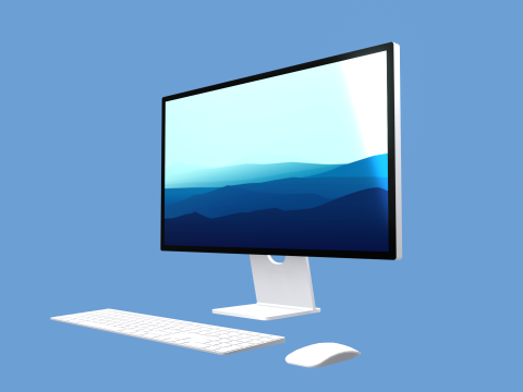 All-in-One Desktop Computer Modelo 3D
