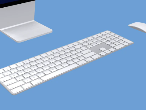 Computer desktop tutto in uno Modello 3D