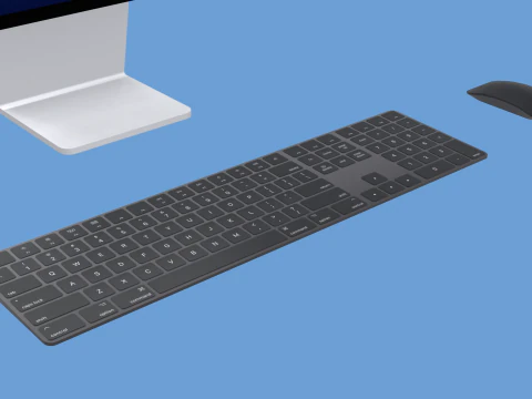 Computer desktop tutto in uno Modello 3D