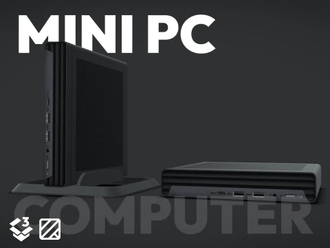 Mini computer desktop Modello 3D