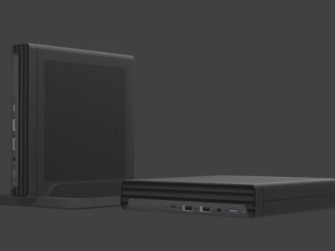 Mini Desktop Computer 3D Model