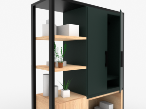 Modern Shelf-closet Modelo 3D